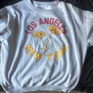 Mighty Fine Gray Graphic Sweatshirt